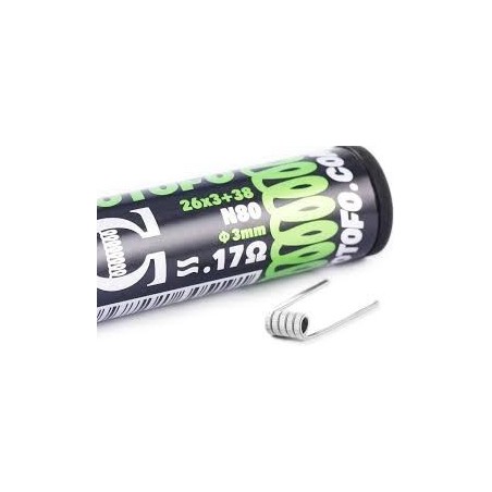 Tri Core Fused Clapton Coils 26*3+38G (0.17Ohm) 10pcs - Wotofo