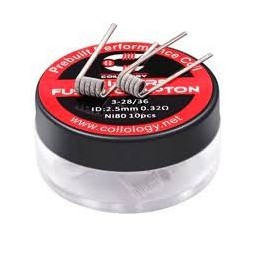 Pack 10 Tri-core Fused Clapton Coilology 0.32ohm